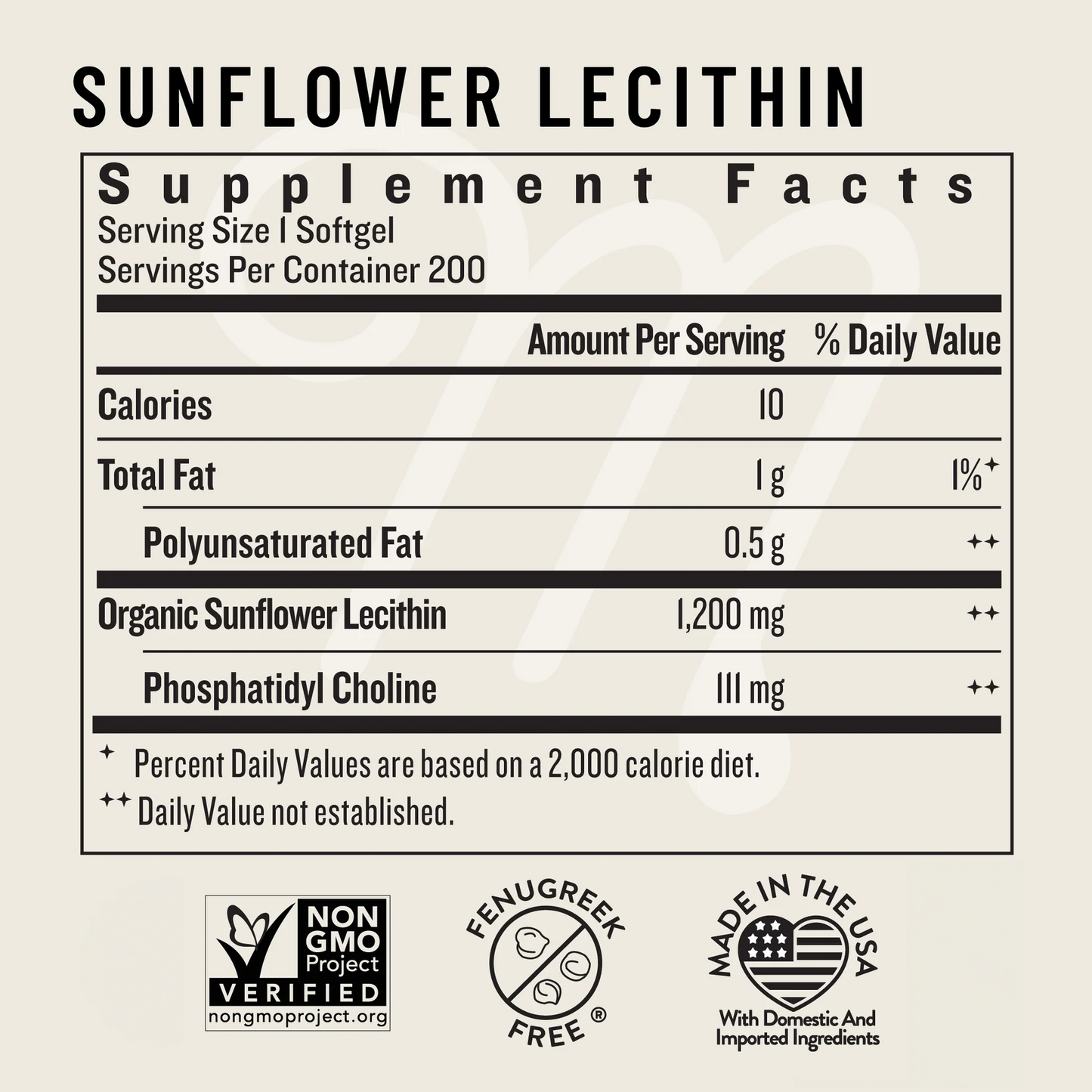 Sunflower Lecithin